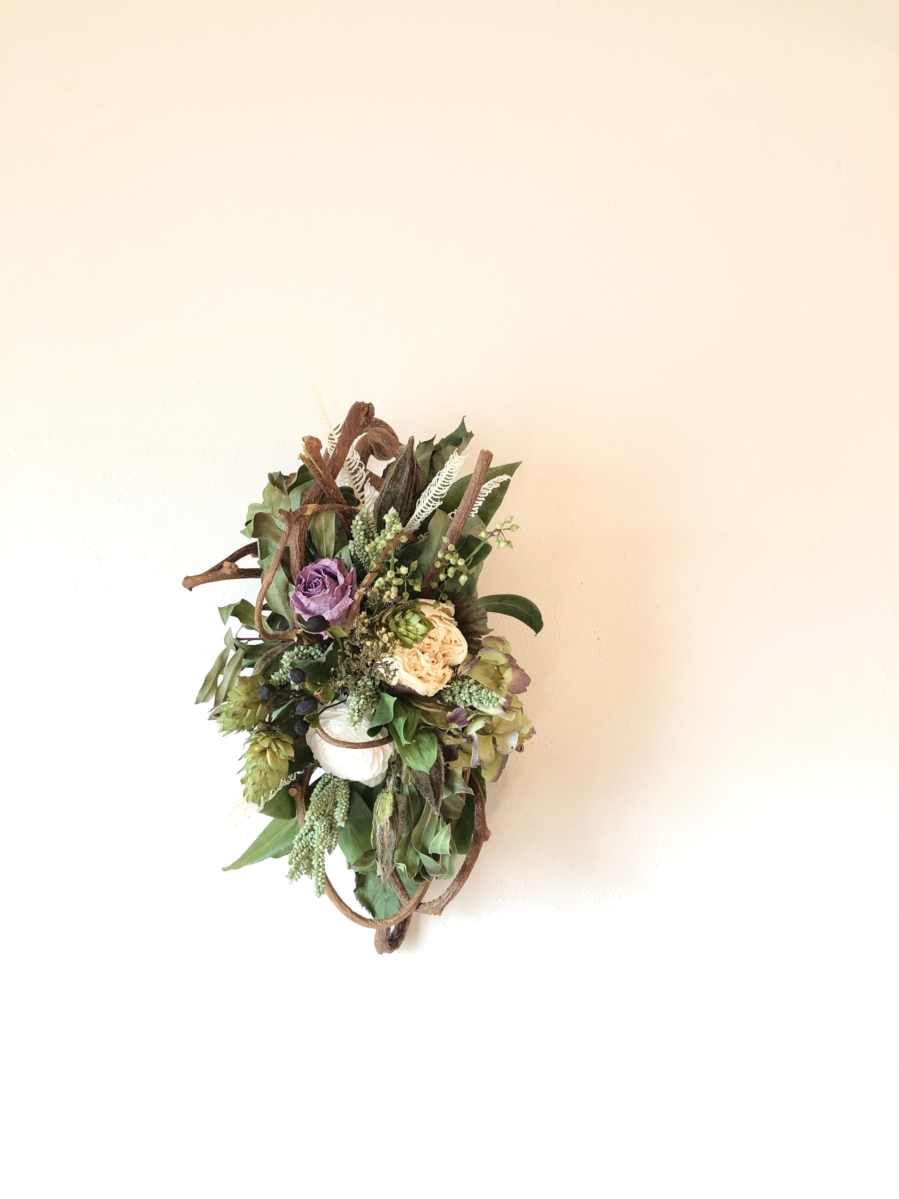 DF-116 キウイヅルアレンジメント（白）・ドライフラワー】 | ドライ