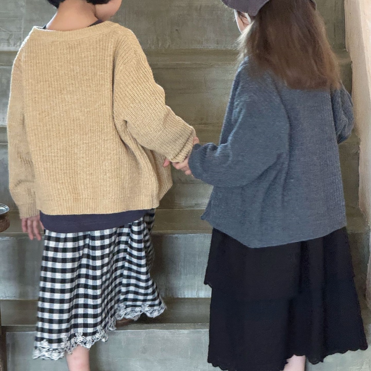 秋レトロ手作りかぎ針編み柄カーディガン