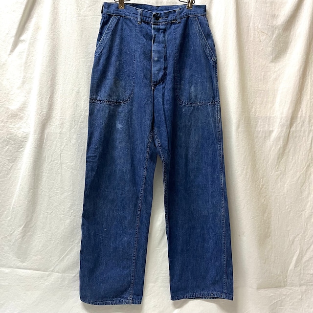 WW2 U.S.NAVY  DENIM BAKER PANTS インディゴデニムベイカーパンツ