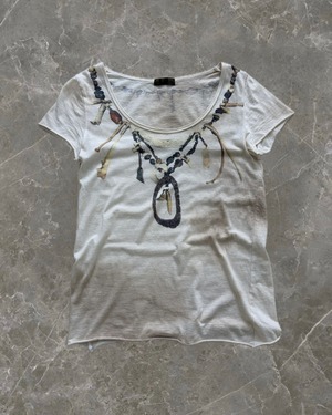 "goa" necklace trompe l'oeil t-shirt