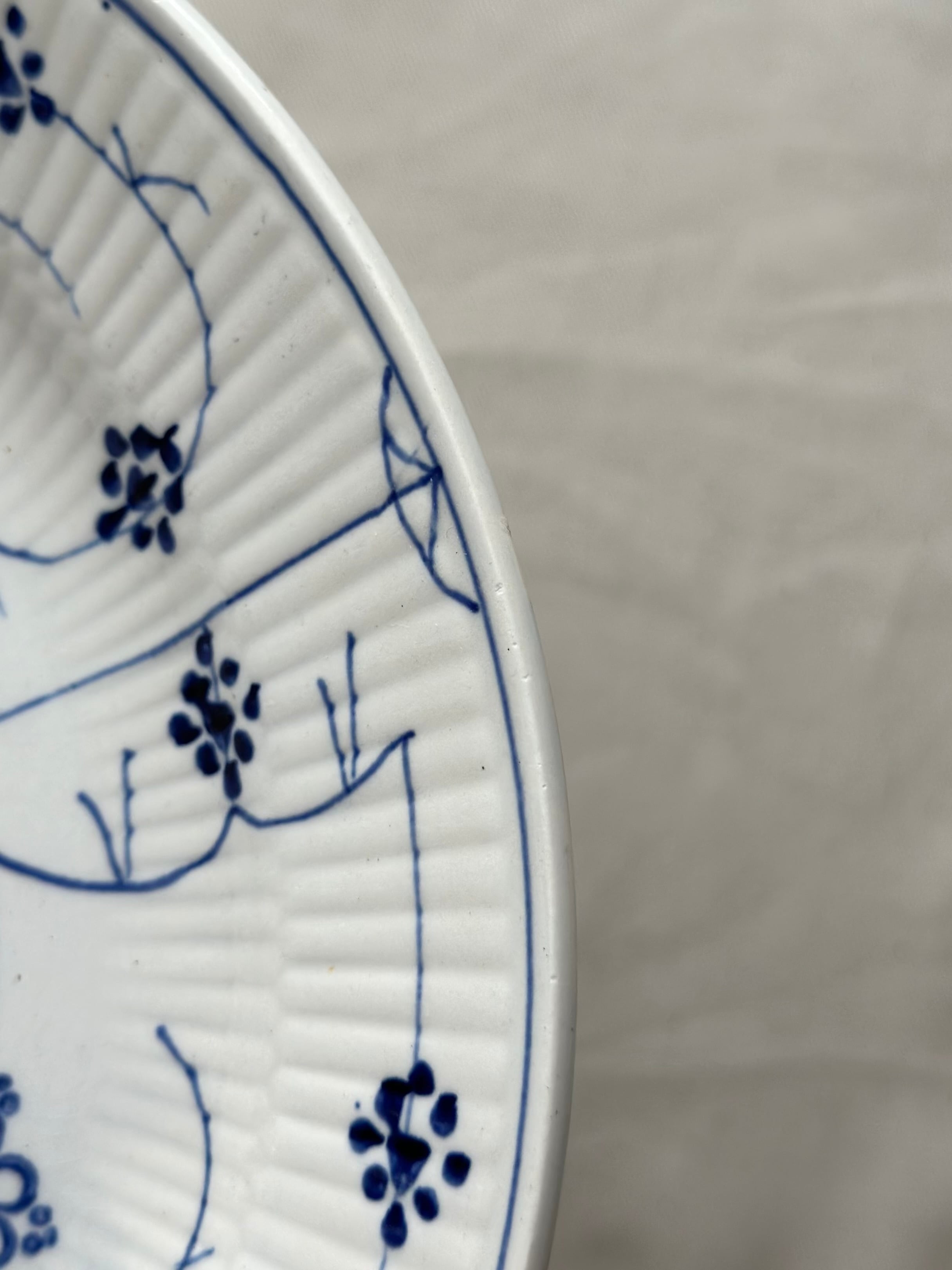 Sarreguemines サルグミンヌ / サキソニー柄の平皿プレート c