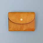 【Iru×IKENOHATA GINKAWATEN】PUEBLO LEATHER COMPACT WALLET HIMAWARI 【受注生産】【11月下旬〜12月上旬 発送予定】