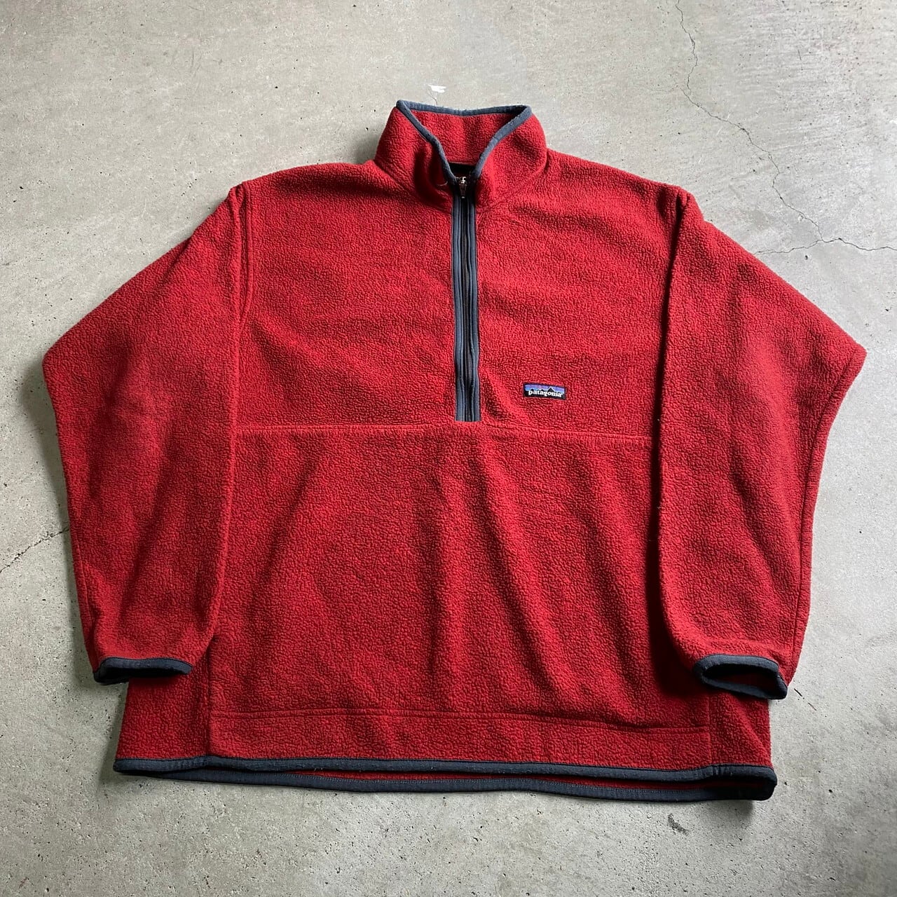 99年製 パタゴニア ハーフジップ シンチラ フリースプルオーバー メンズXL 古着 Patagonia アウトドア レッド 赤 ヴィンテージ 90s  ビンテージ【フリースジャケット】【VTG】【SS2201-15】 | cave 古着屋【公式】古着通販サイト