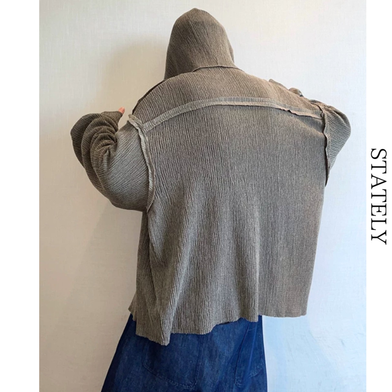 Texture Hood オーバーシャツジャケット_T11・画像3