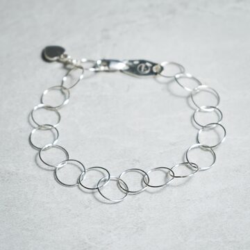 Silver925 2面カットアズキ チェーンブレスレット | PAY ID