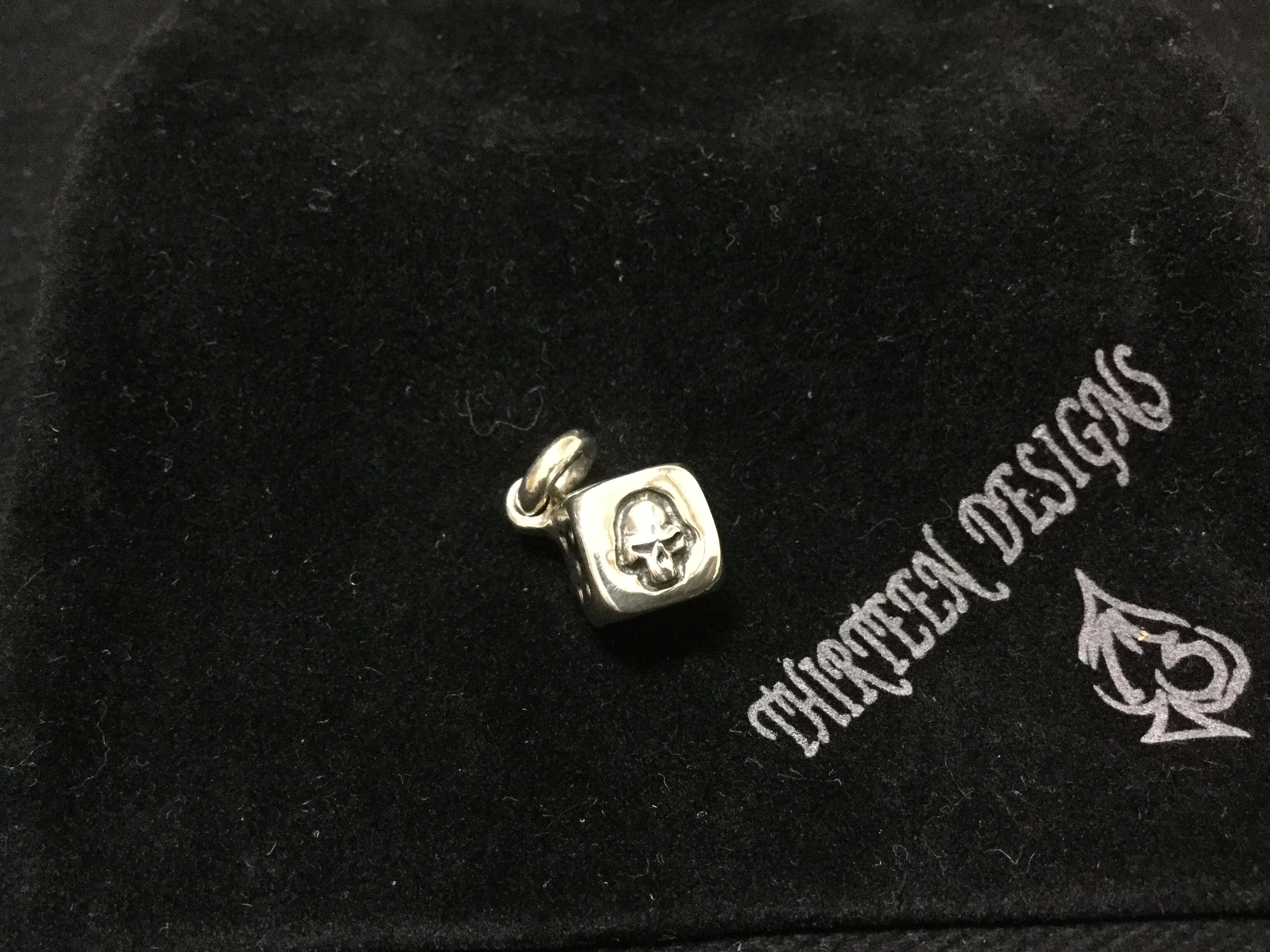 thirteen designs ダイスネックレス THIRTEEN DESIGNS サーティーンデザインズ KP-27 DICE SKULL PENDANT