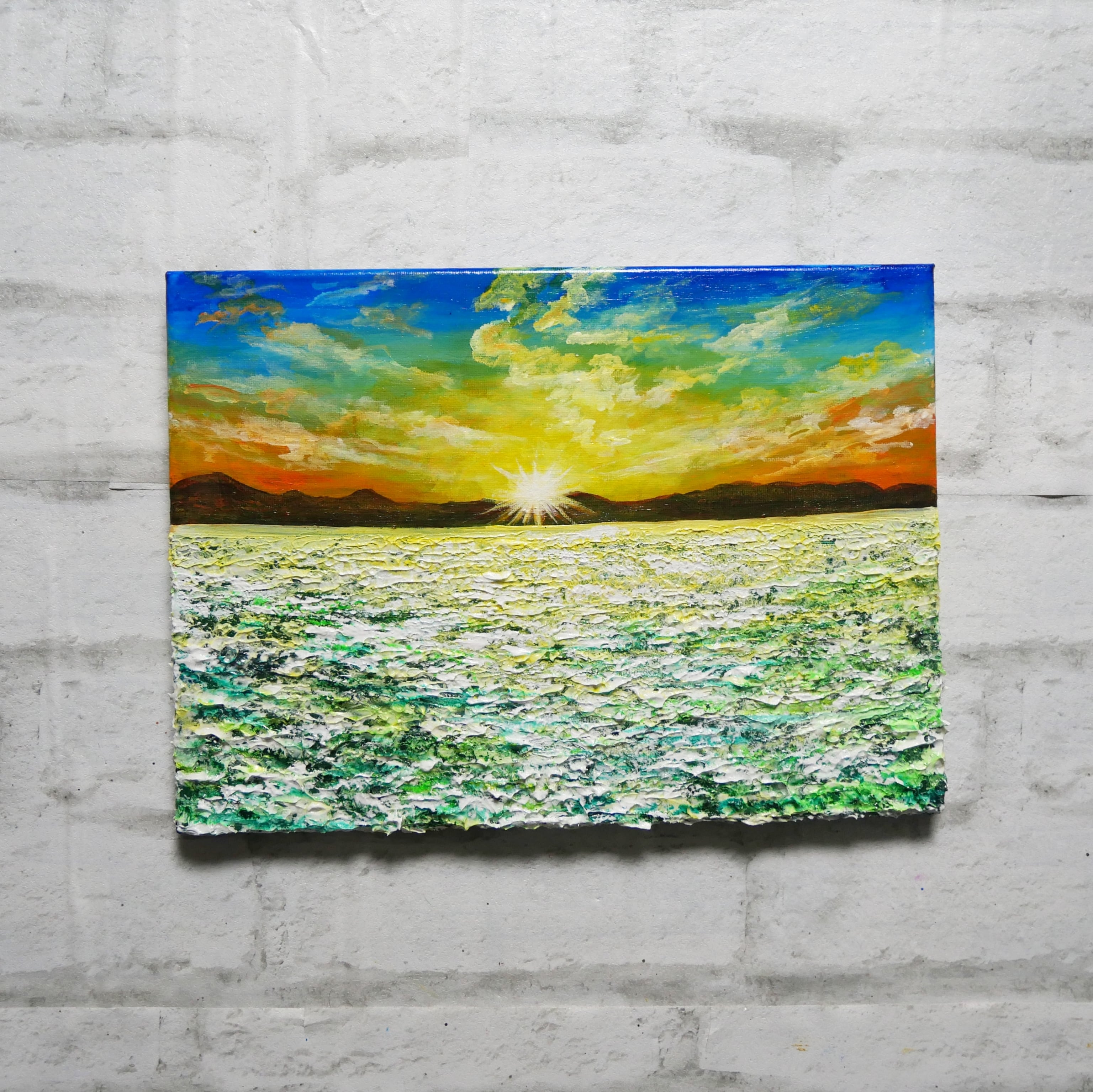 油絵 絵画 【菜の花畑の富士山】 | HIROSHI1990