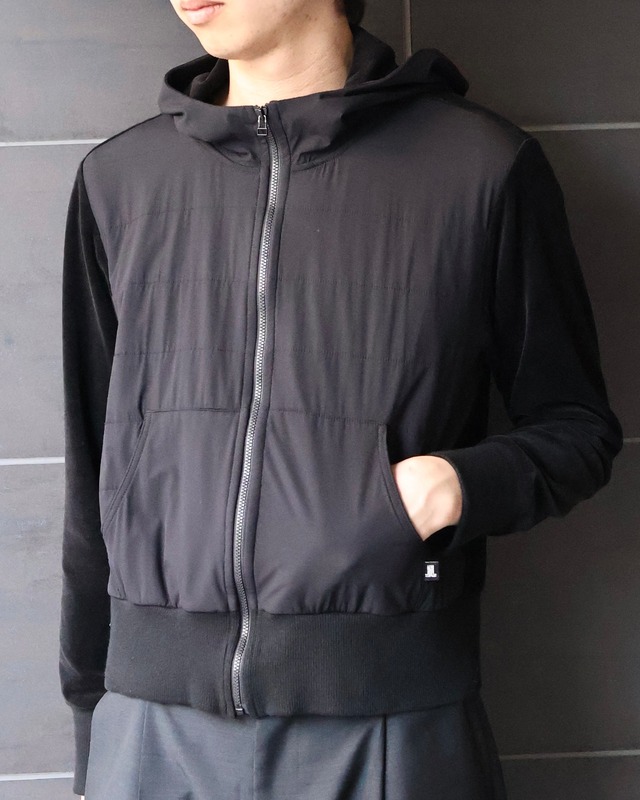 【LANVIN COLLECTION】short length high neck zip up hoodie