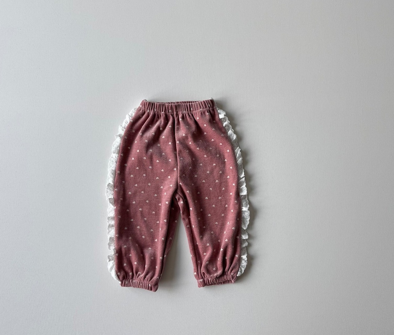 le petit mot［取寄］heart lace jogger pants 26winter