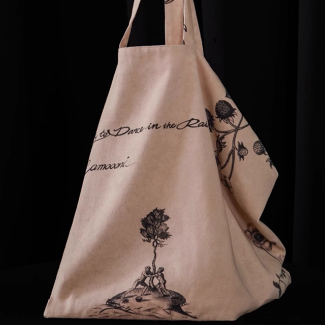 レトロプリントキャンバストート　10916