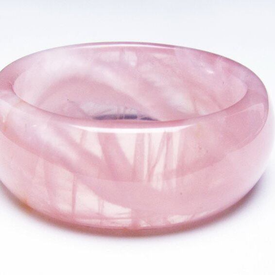 ローズクォーツ バングル 一点物 メール便可 [M便 1/10] 111-37099