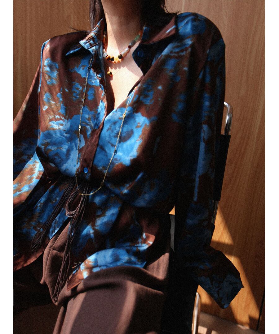 タイダイプリントシャツ【t-10894】