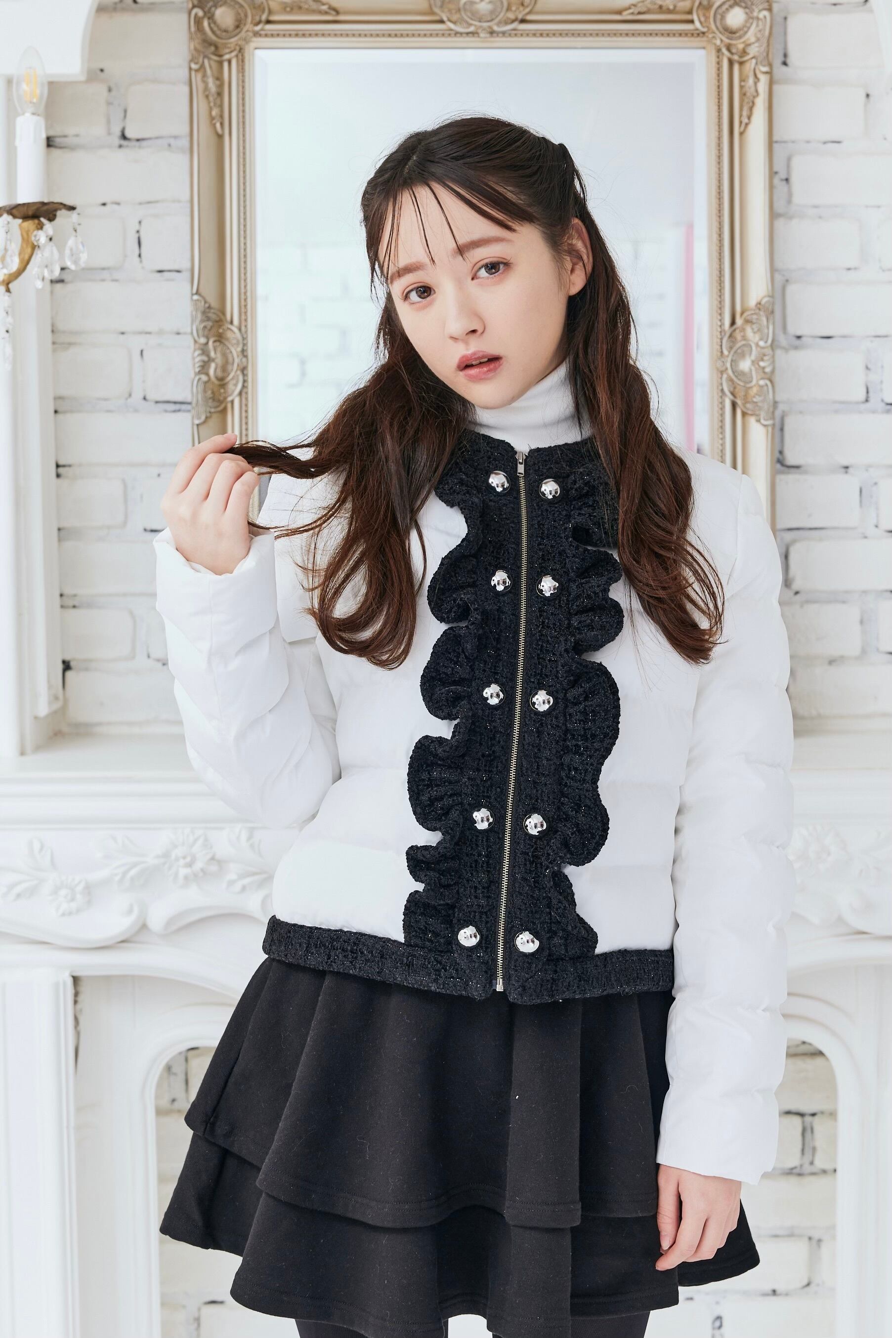 frill short coat〈white〉 | PRIMAVELY