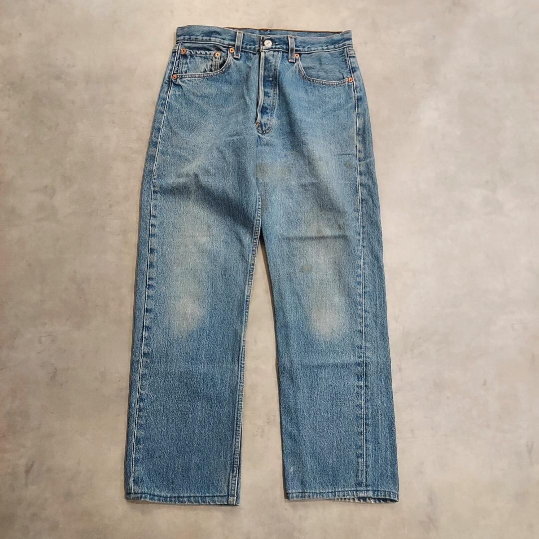 リーバイス501 Levis W32 古着 青 USA製 90s 17468