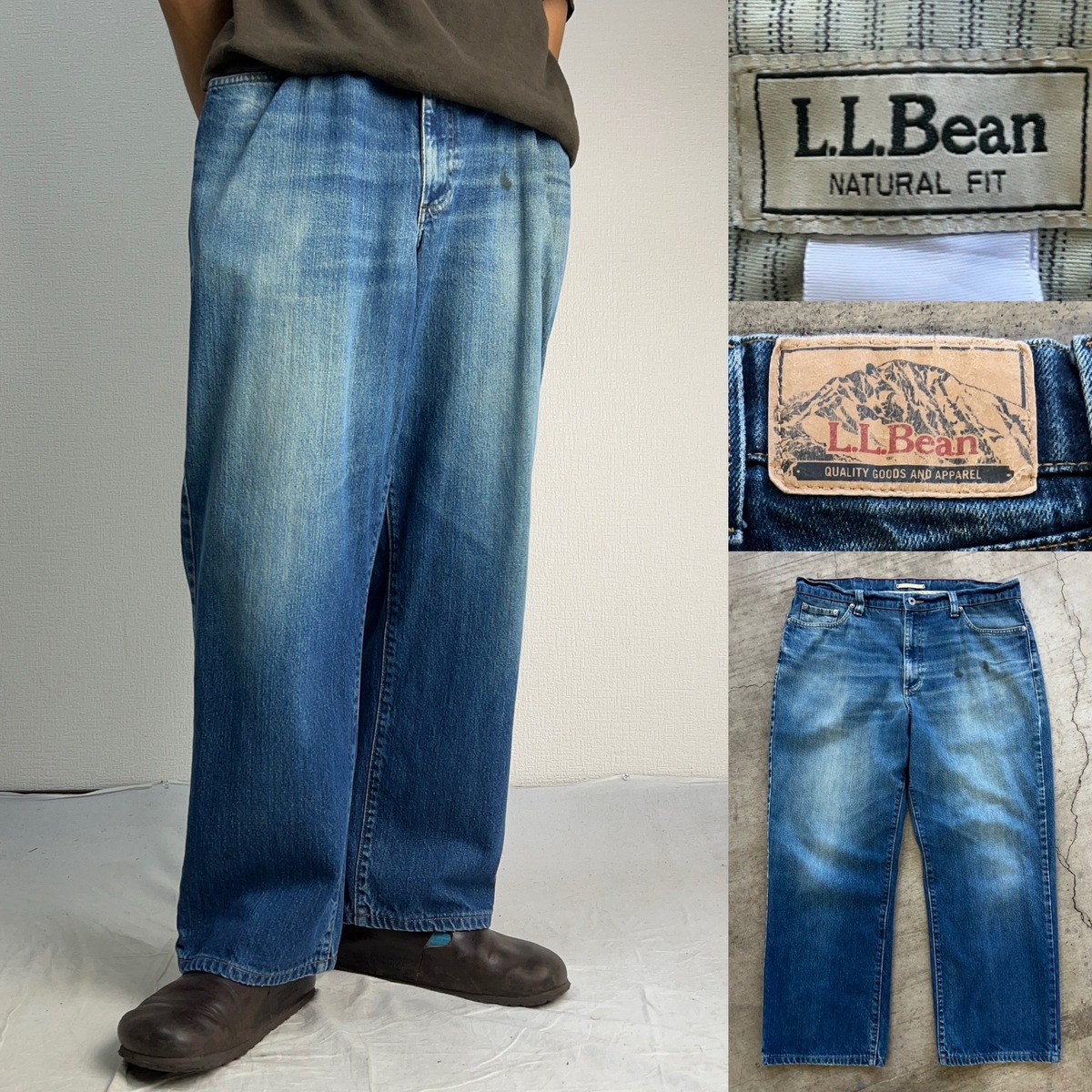 L.L.Bean Wide Straight Jeans エルエルビーン ワイドストレートデニム 