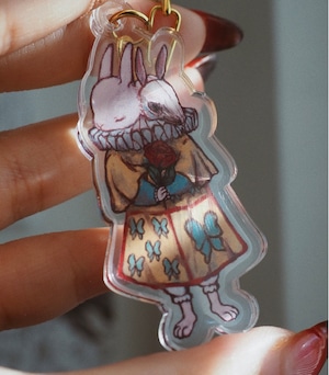 月の国のアリス　双頭のうさぎ　アクリルキーホルダー