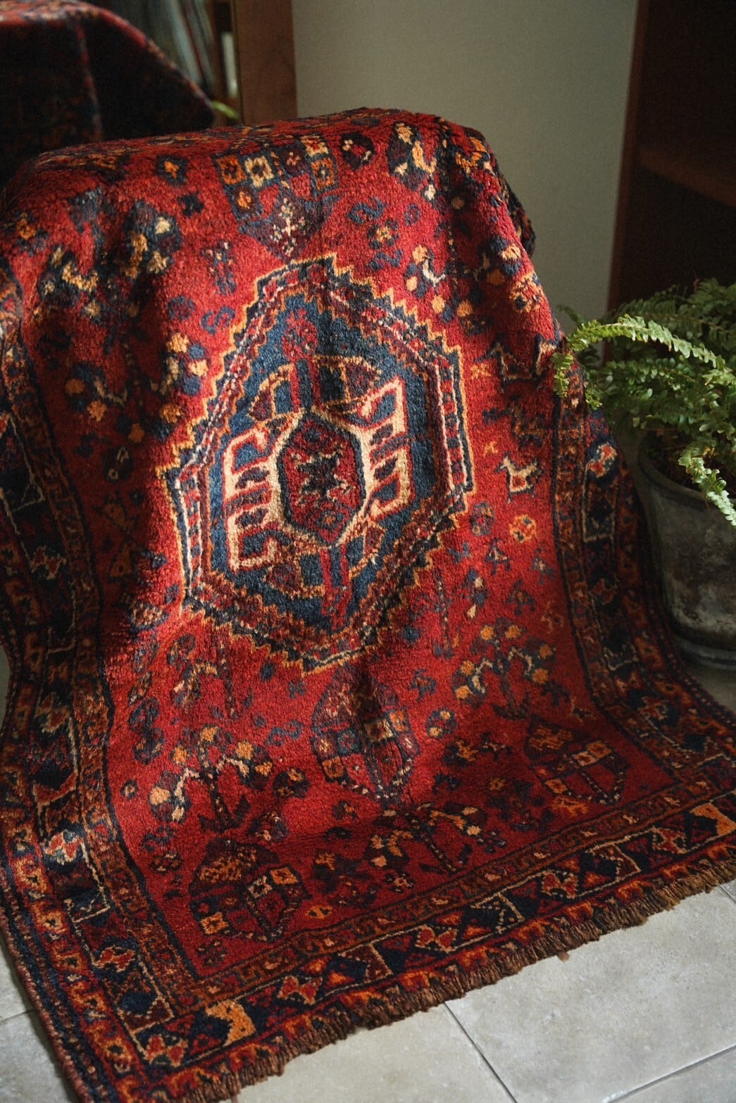 1311-Vintage Qashqai rug