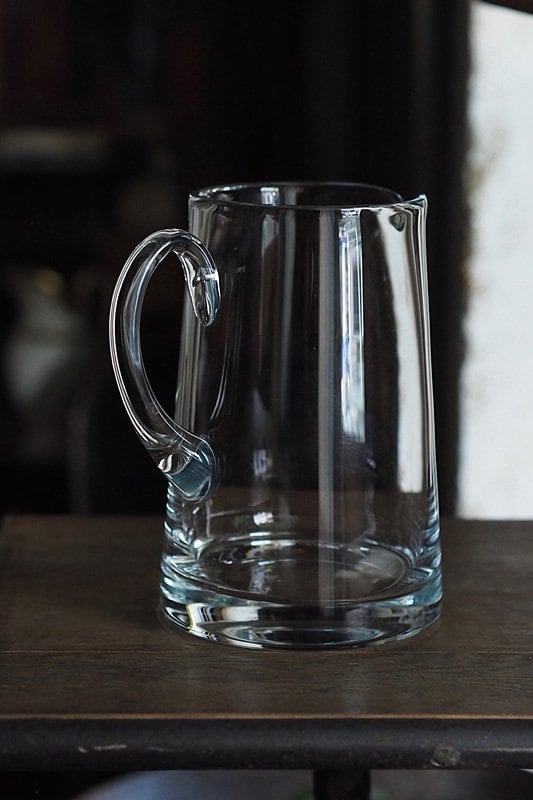 クリアな水差し-vintage glass pitcher | アンティーク.ヴィンテージ