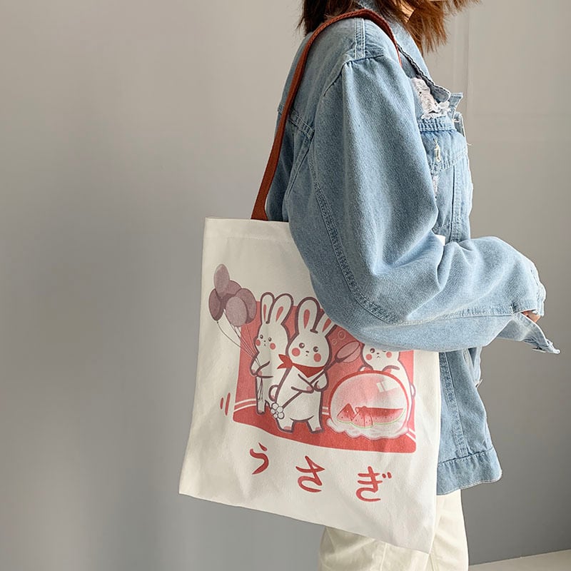 ≡新品 うさぎトートバッグ シングル ガーリー 原宿系 ≡ショルダー