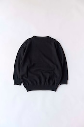 Swirl black sweater