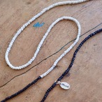 Mandi/マンディ 2Tone Necklace(XS Beads/50cm)(Black×White)