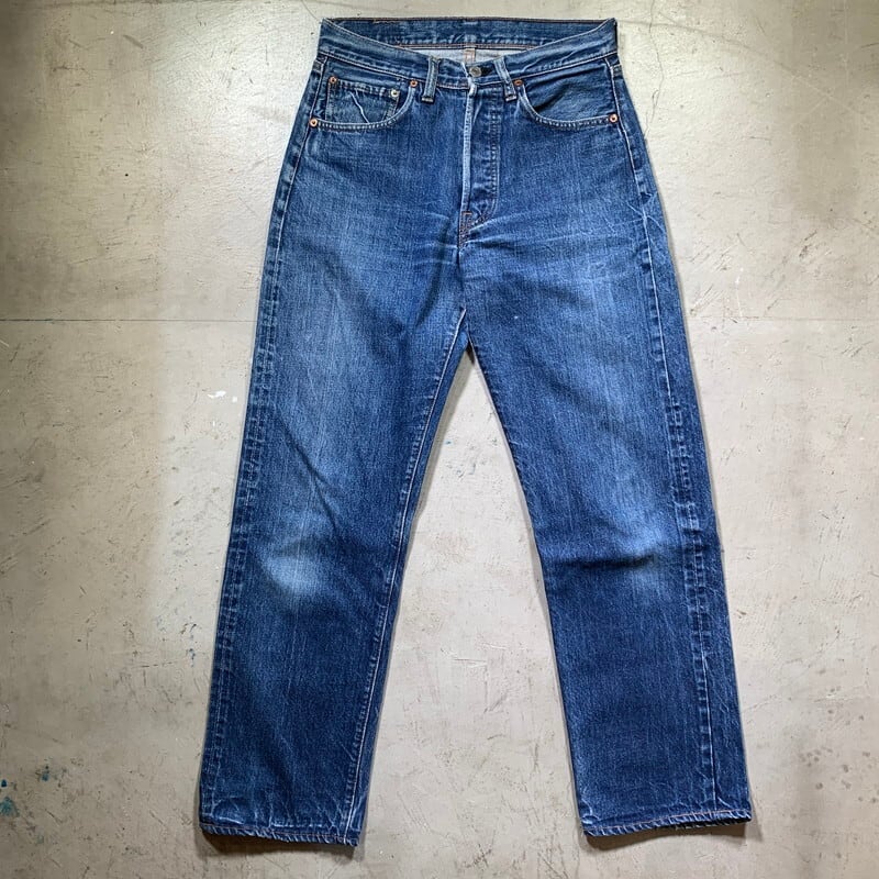 60's LEVI'S リーバイス 501 デニム Big E 平行ステッチ 刻印6 セルヴィッジ 足長R W29 USA製 希少 ヴィンテージ BA-1420 RM1789H