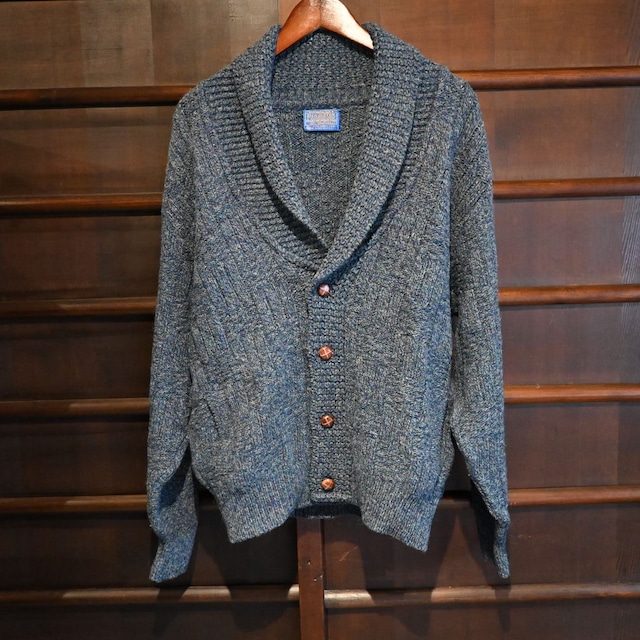 made in usa pendleton wool shawl collar cardigan