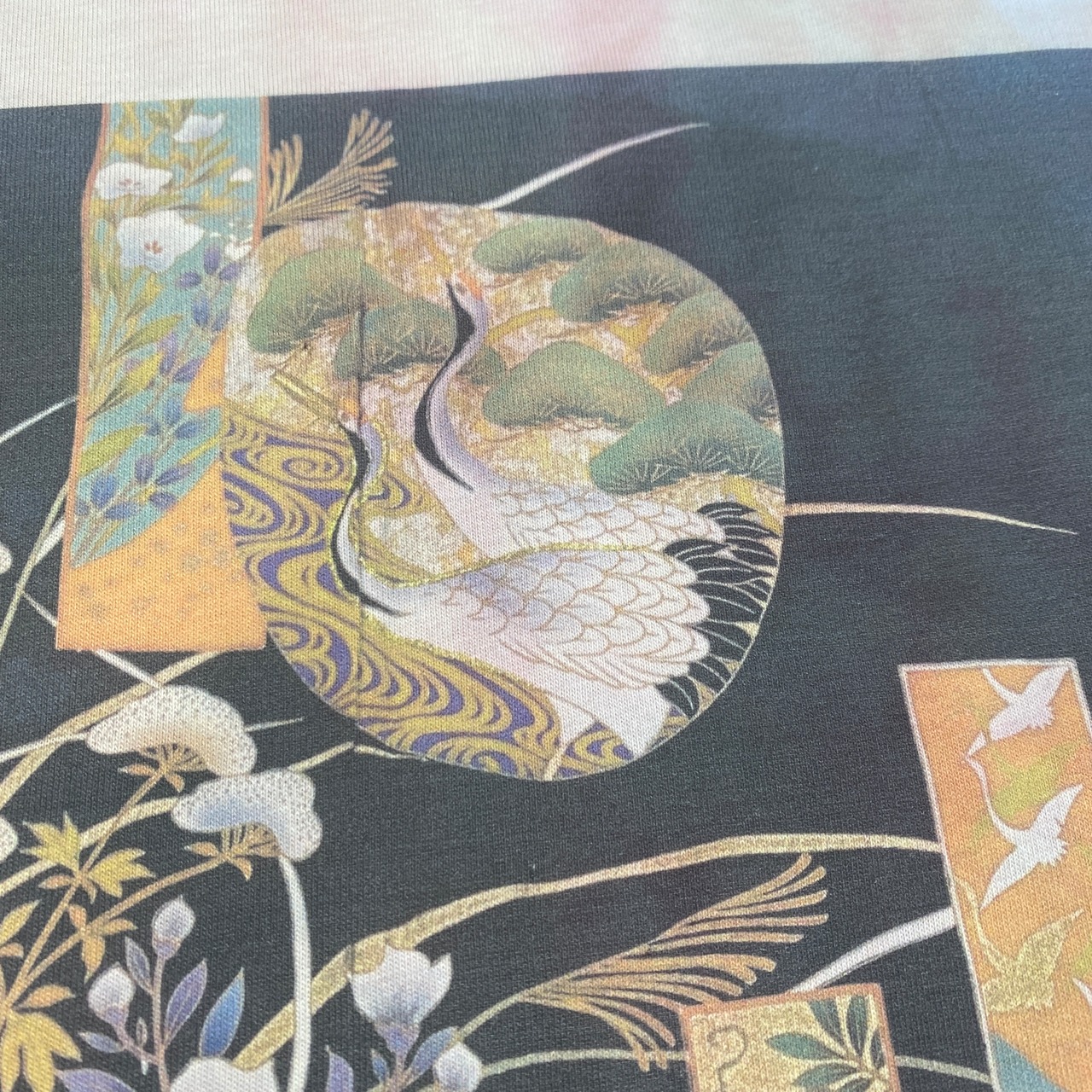 【tshirts257】XLsize  KIMONO PRINT T-SHIRTS