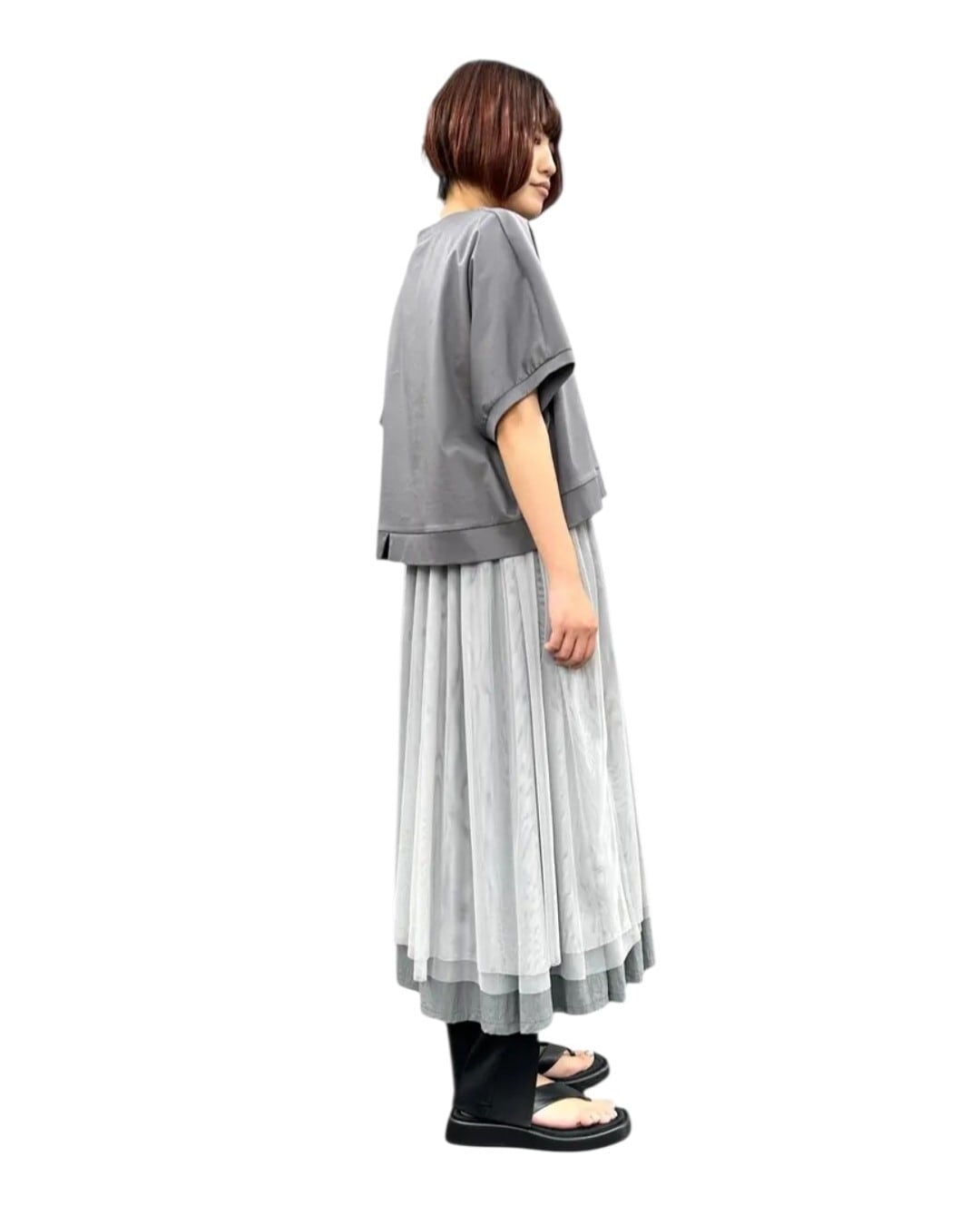 SALE【ayane】チュールロングジレ 835623 アヤン | red earth