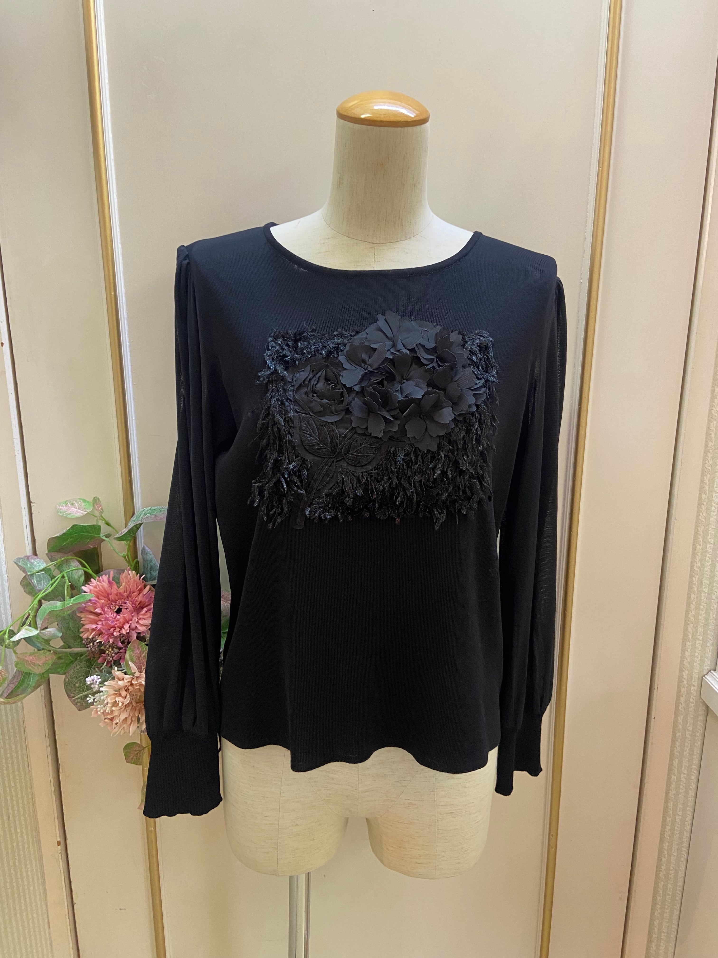 ☆【新作】2524007 スーパービューティー 裾レース×リボン 裏起毛