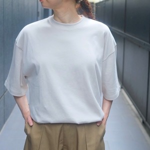 handvaerk(ハンドバーク)コットン クルーネック半袖Tシャツ