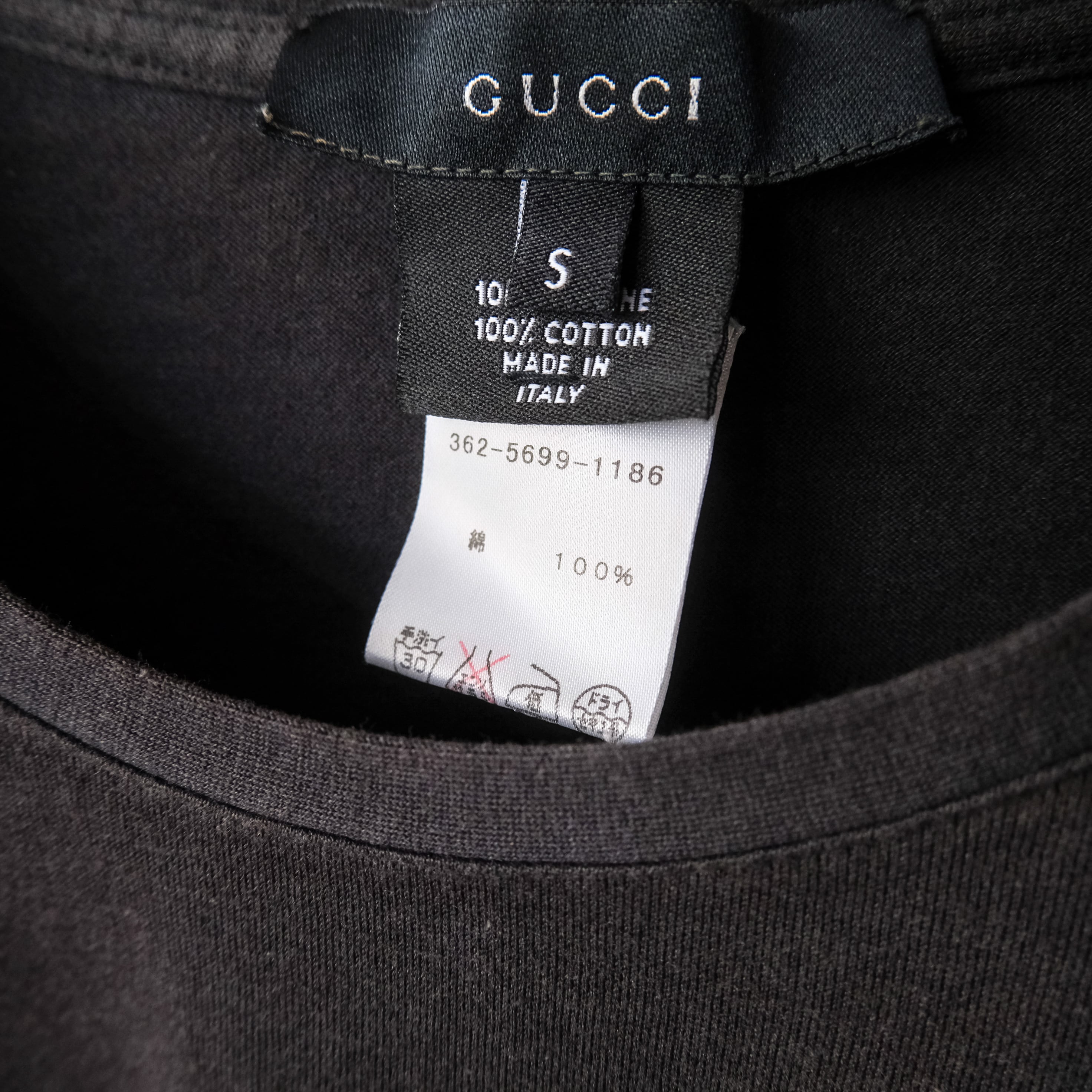 90s “GUCCI” black faded long sleeve shirt by Tom Ford | anti