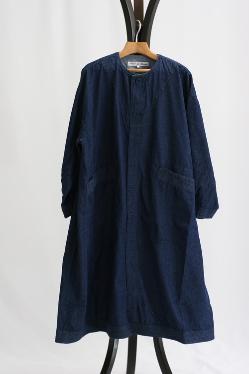 【Brocante】5ozデニム ポワンワンピース / One Wash（37-315E）