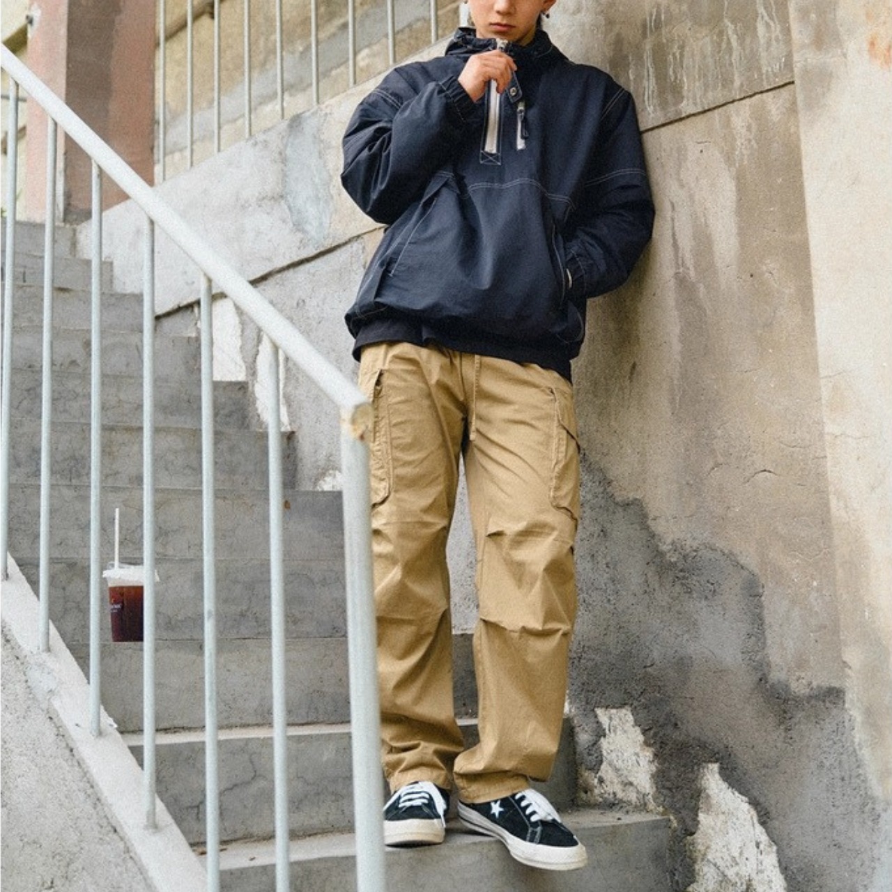 Half zip anorak pullover jacket 1089 - 10