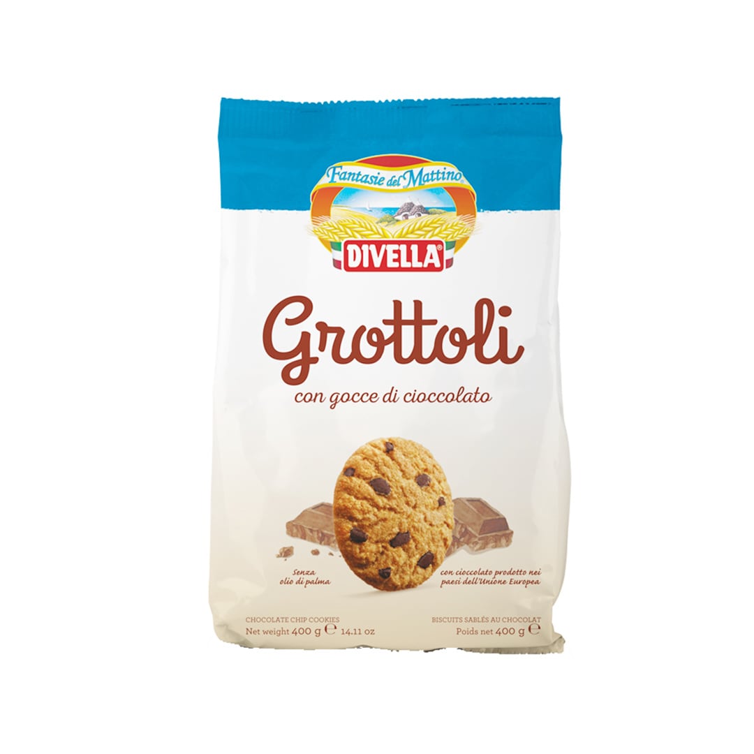 ディヴェッラ 【グロットリ〈チョコチップ入り〉】400g