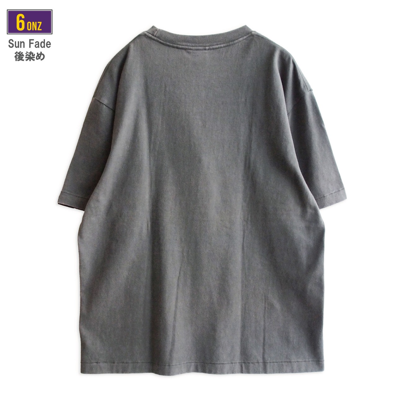 【DARGO】"落雷" 6onz Sun Fade T-shirt（GRAY）