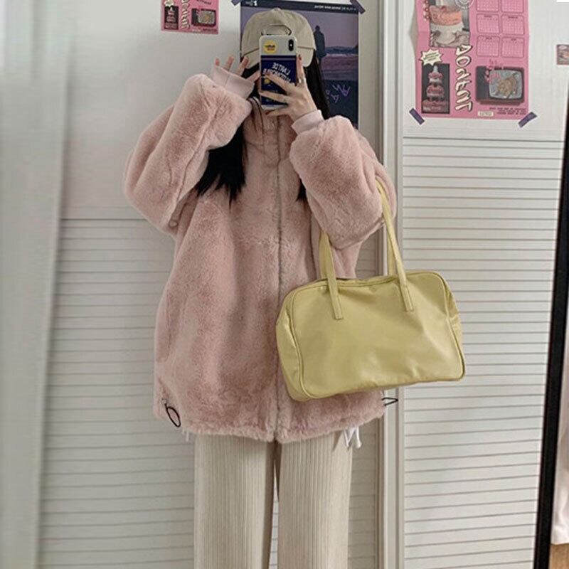 スタイルジャケット カジュアルルーズオータムウィンター ピンク 秋物 冬物 萌量不足55518984690