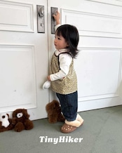 〖取寄〗韓国子供服 / 26winter / TinyHiker / レオパードワンピース / キッズ *XS~XL*