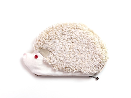 ハリネズミのポーチ アルビノ /  Hedgehog Pouch (Albino)
