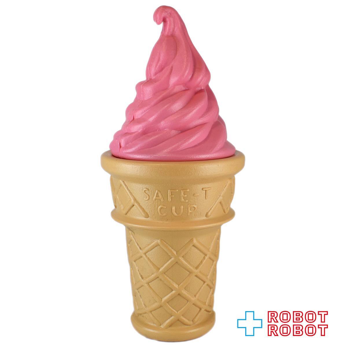 ソフトクリーム ポリ貯金箱 ストロベリー | ROBOTROBOT