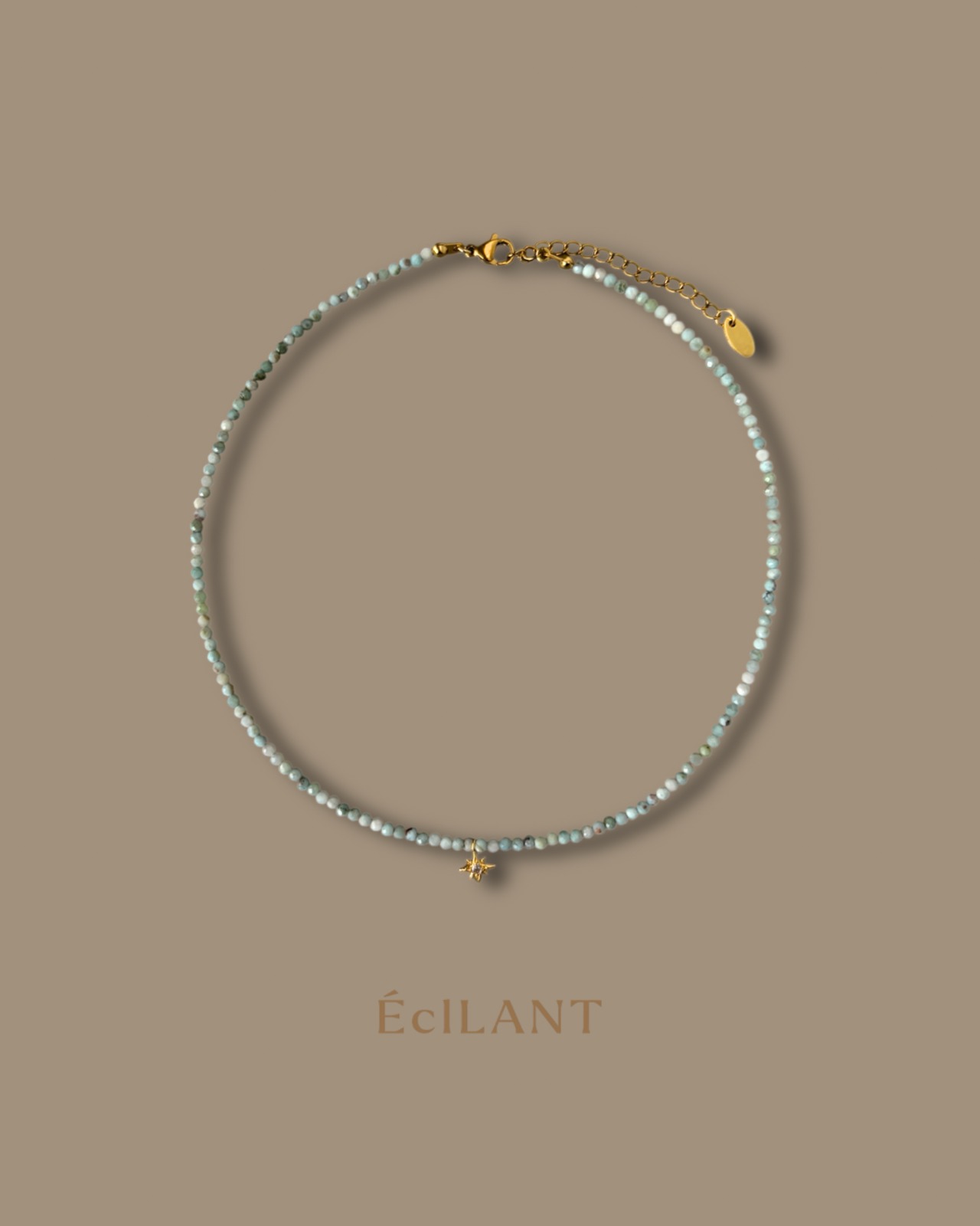 Larimar Star necklace［BZN21］