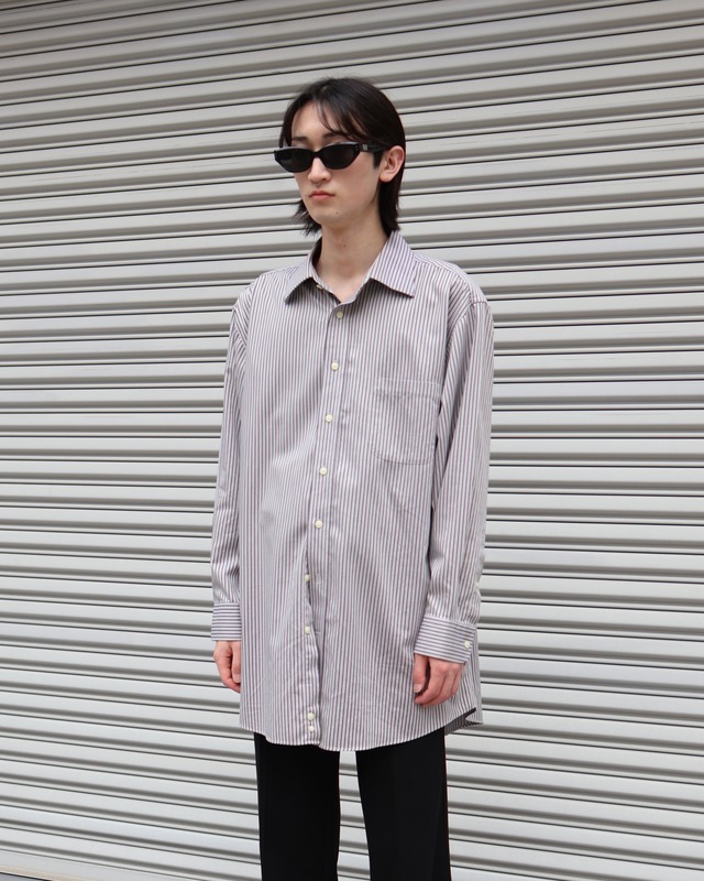 Pinstripe oversized shirt