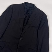 PS Paul Smith ポールスミス シャドーストライプ 背抜き 2B テーラードジャケット M/ブラック メンズ