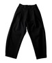 Easy Tuck Wide Balloon Trousers　Black