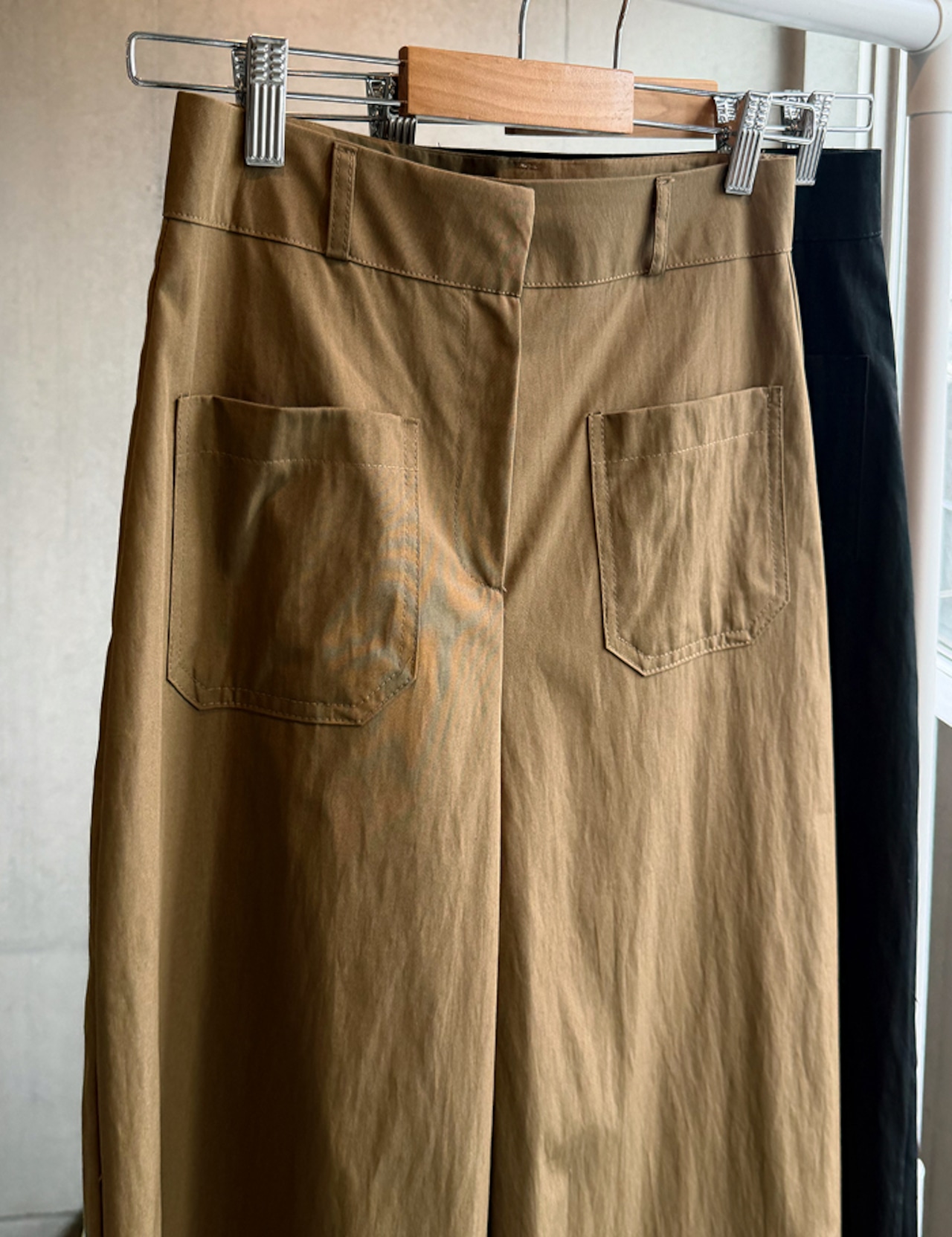 【新作5％OFF・3日間】High-waist Cotton Pants_2colors