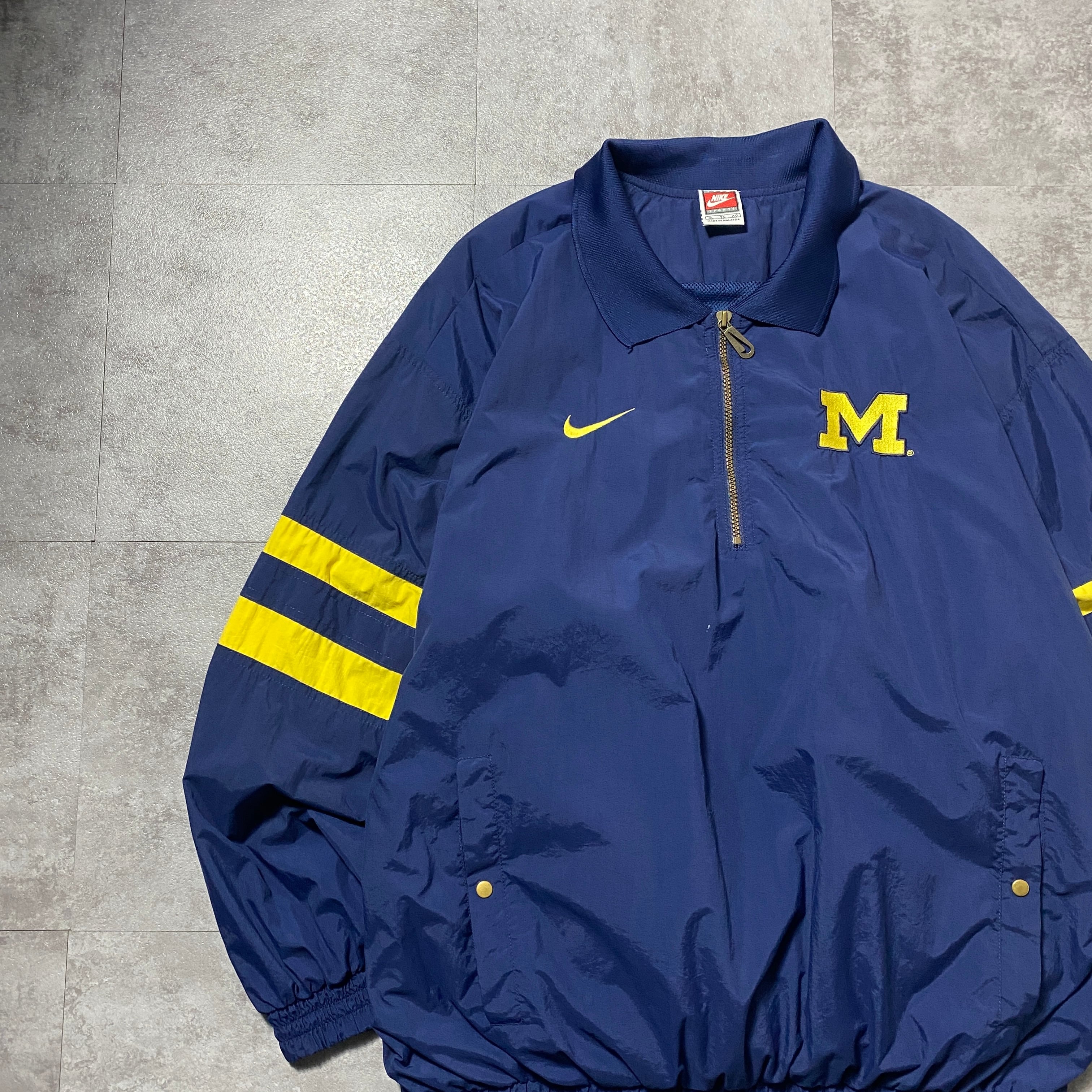 Size:XL】90's NIKE Michigan ナイキ ミシガン 刺繍カレッジロゴ