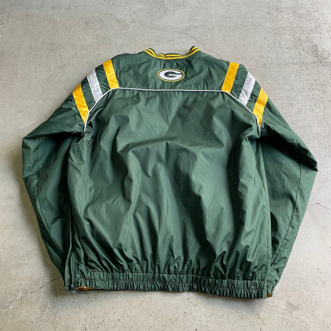 グリーンベイ・パッカーズ ウォームアップジャケット　ナイロンジャケット グリーンベイ・パッカーズ ウォームアップジャケット ナイロン