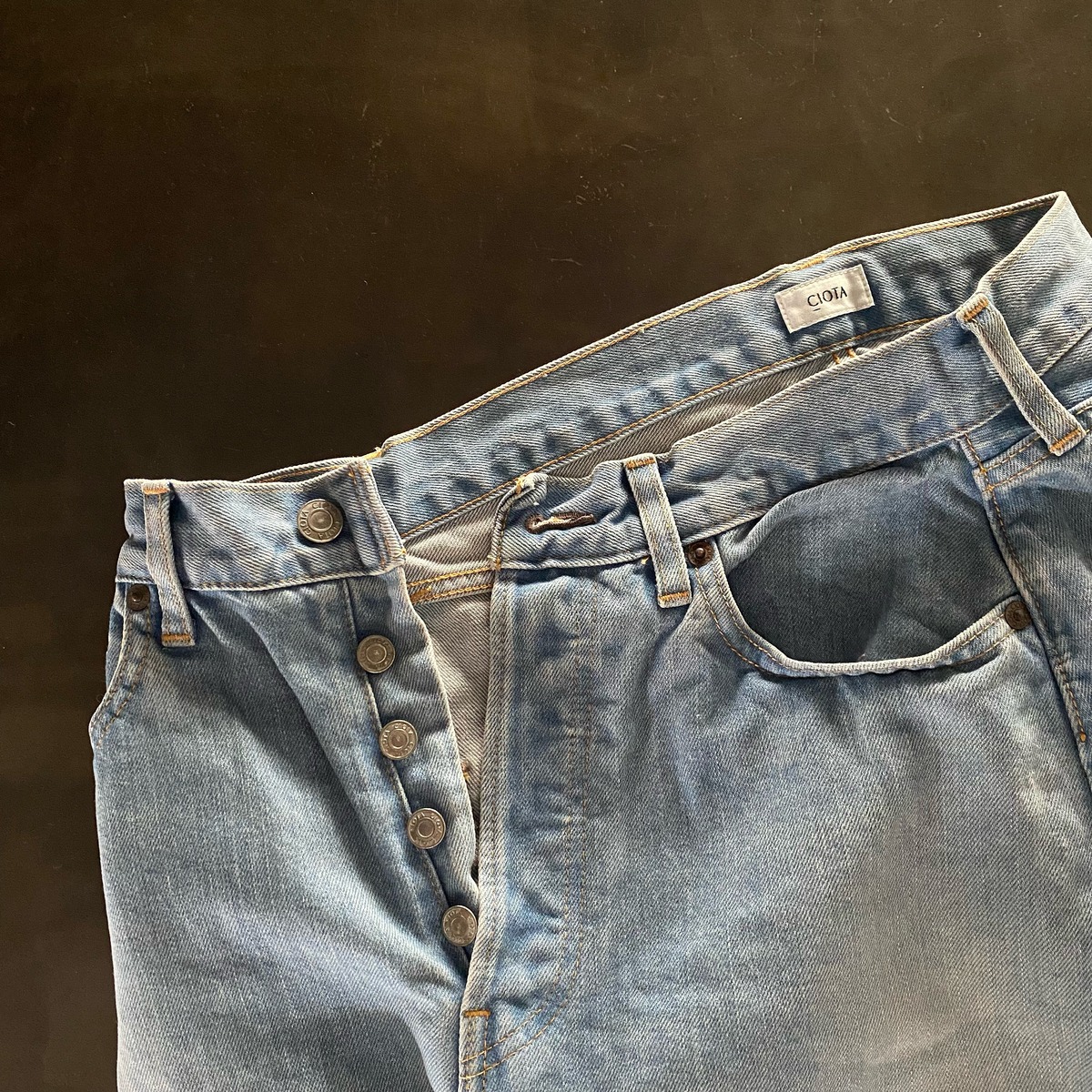 CIOTA/本藍スビンコットン 13.5oz ストレートデニム Light Blue