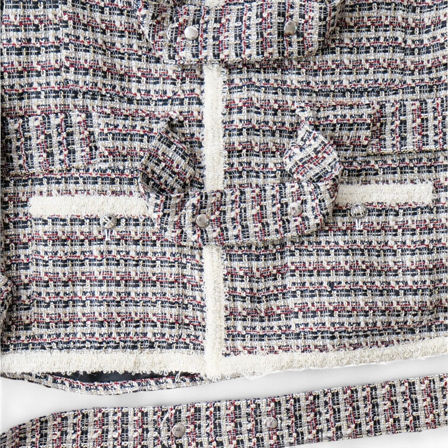 el conductorH コンダクター ミックスツイード ボンデージ ジャケット