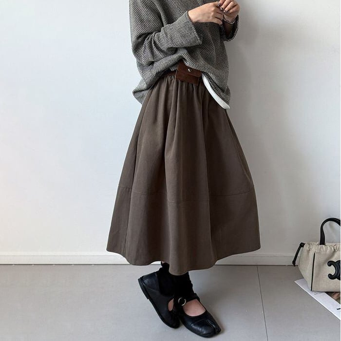 a-line midi skirt 14731